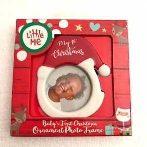 Baby’s First Christmas Santa Ornament Photo Frame